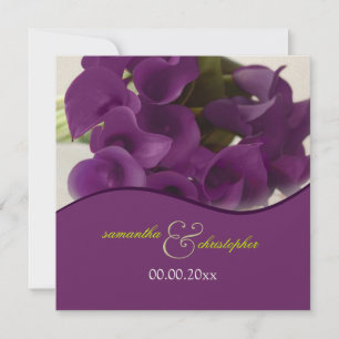 PixDezines lila Calla Lilien/diy Einladung