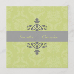 PixDezines Liliana Damask, Farbstoffe Einladung