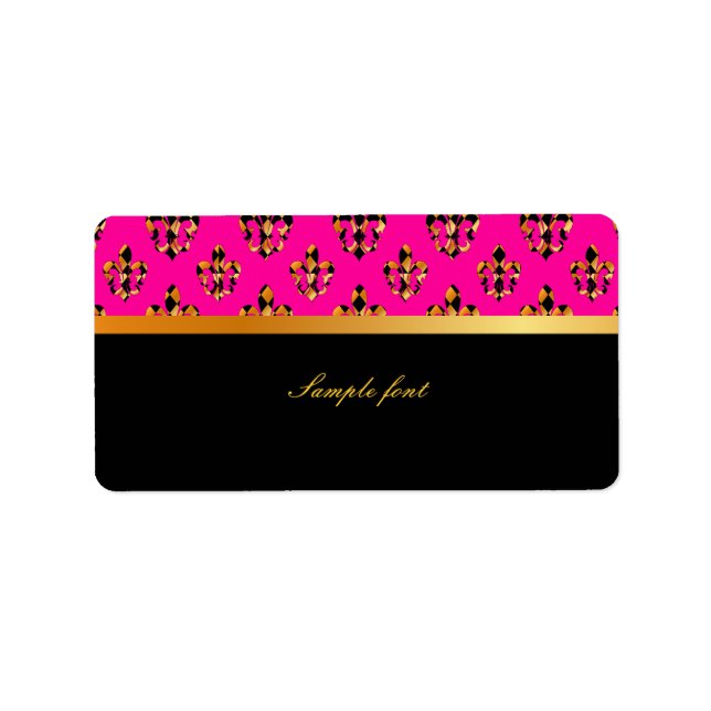 PixDezines Lilie /DIY Farben! Adressaufkleber (Vorne)