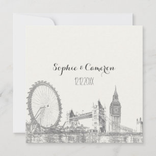 PixDezines London/DIY Hintergrundfarbe Einladung