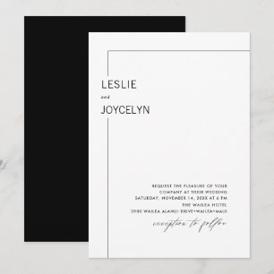 PixDezines Luxe Calligrafy Minimalistisch Foil Inv Einladung