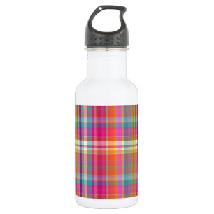 PixDezines Malibu Karo Edelstahlflasche