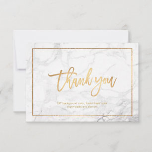 PixDezines MARBLE+IMITATS GOLD Flat Vielen Dank Dankeskarte