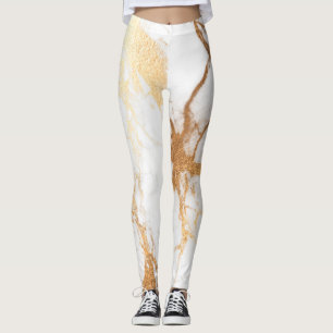 PixDezines Marble Slab/Imitate Gold Venen Leggings