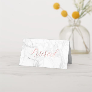 PixDezines Marmor Faux Roségold Reserviert Karte