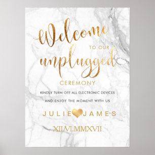 PixDezines-Marmor/Imitate Gold/#UNPLUGGED Poster