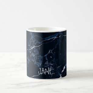 PixDezines MIDNIGHT BLUE MARBLE Tasse