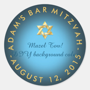 PixDezines mitzvah/DIY-Farbe Runder Aufkleber