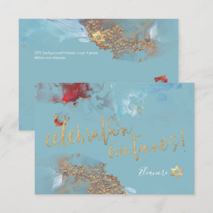 PixDezines Mitzvah-Feier ✡ Galaxy Abstract R RSVP Karte