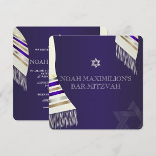 PixDezines mitzvah/lila Tallit/DIY-Hintergrund Einladung