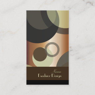 PixDezines Mod-Blasen/Retro Art + Farben Visitenkarte