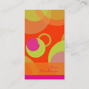 PixDezines Mod Bubbles / Retro-Spritze + Farben Visitenkarte