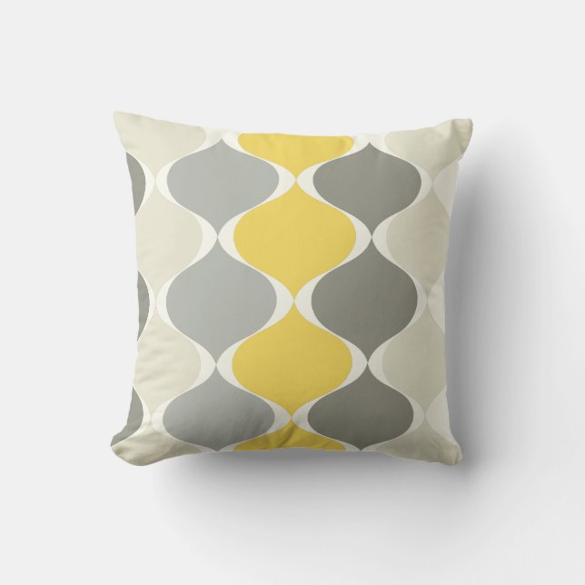 PixDezines Mod ogee DIY Hintergrundfarbe Kissen (Vorderseite)