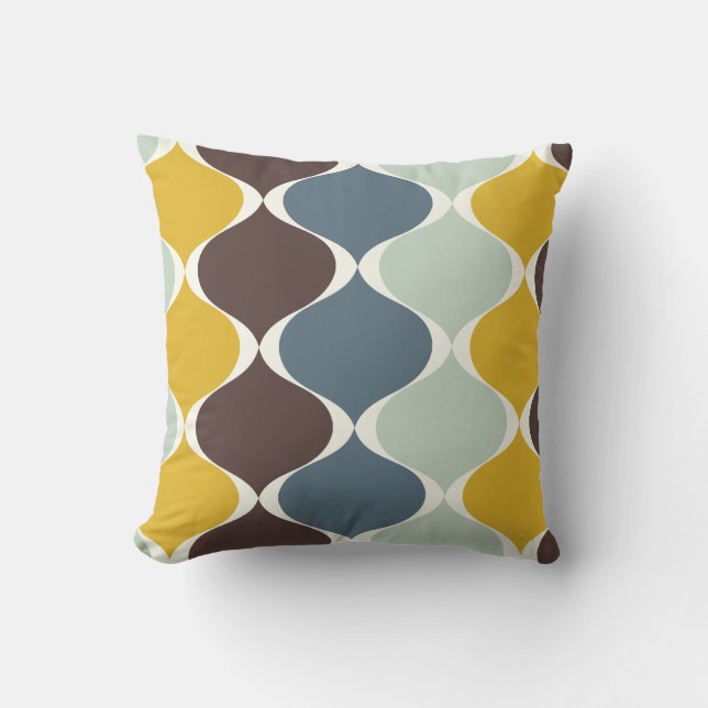 PixDezines Mod ogee DIY Hintergrundfarbe Kissen (Vorderseite)