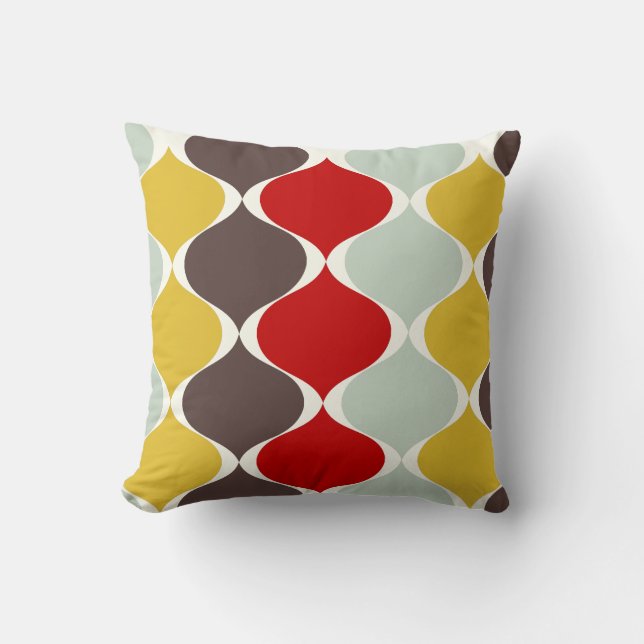 PixDezines Mod ogee DIY Hintergrundfarbe Kissen (Vorderseite)