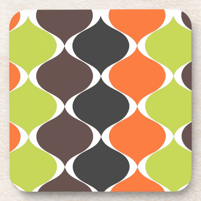 PixDezines Mod Ogee/Diy Hintergrundfarbe Untersetzer (Vorderseite)