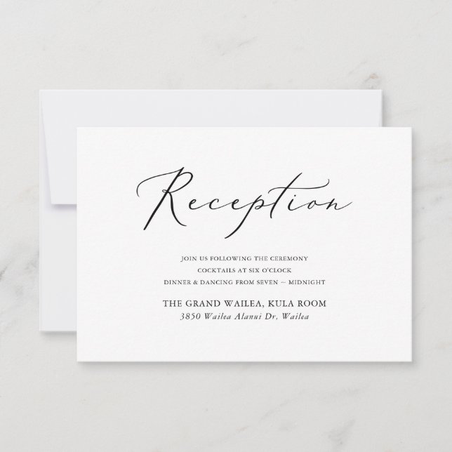 PixDezines Moderner, eleganter Script-Empfang (Vorderseite)