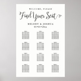 PixDezines Moderner Schriftart für Kalligraphie, S Poster