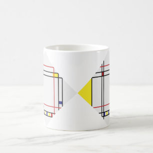 PixDezines Mondrian, Minimalist Tasse
