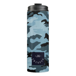 PixDezines Monogram Military Camouflage Thermosbecher