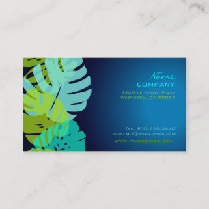 PixDezines Monstera, tropisches Retro-Blattwerk Visitenkarte
