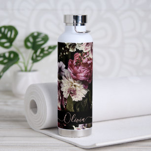 PixDezines Moody Botanical DIY Hintergrund Trinkflasche