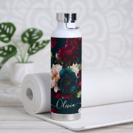 PixDezines Moody Botanical DIY Hintergrund Trinkflasche