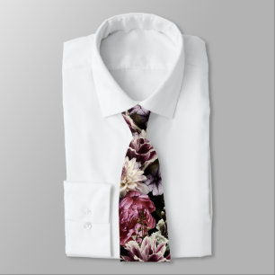 PixDezines Moody Botanische Blumen DIY Hintergrund Krawatte