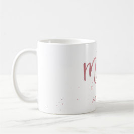 PixDezines Mrs./Imitats Rose Gold/Moderne Schrift Kaffeetasse