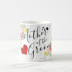 PixDezines Mutter der Wasserfarbe Groom/Floral Kaffeetasse