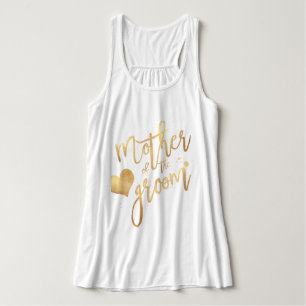 PixDezines Mutter des Bräutigams/Falsche Goldschri Tank Top