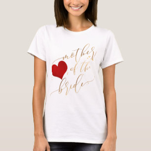PixDezines Mutter von Bride/Imitate Gold Script T-Shirt