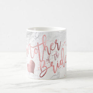 PixDezines Mutter von Bride/Imitats Rose Gold/Marm Kaffeetasse