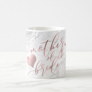 PixDezines Mutter von Bride/Imitats Rose Gold Scri Kaffeetasse