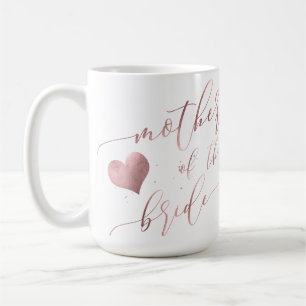 PixDezines Mutter von Bride/Imitats Rose Gold Scri Kaffeetasse