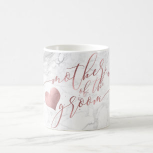 PixDezines Mutter von Groom/Imitats Rose Gold Scri Kaffeetasse