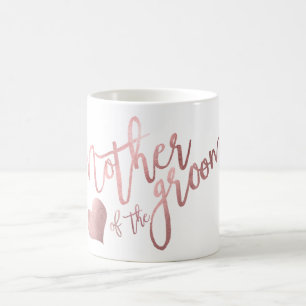 PixDezines Mutter von Groom/Imitats Rose Gold Scri Tasse