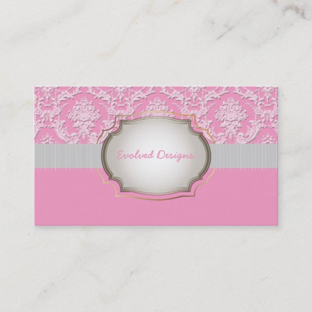 PixDezines natasha Spitzen/DIY Hintergrund+Trimmfa Visitenkarte (Vorderseite)