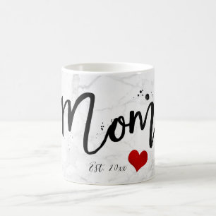PixDezines NEUE MOM Marmor+Moderne Schrift Tasse