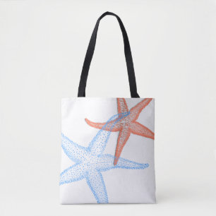 PixDezines Orange/Blue Starfish/DIY Hintergrund