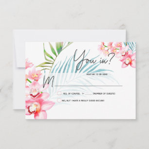 PixDezines Orchid Isle UAWG RSVP Karte
