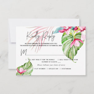 PixDezines Orchid Isle UAWG w Meal Pink RSVP Karte