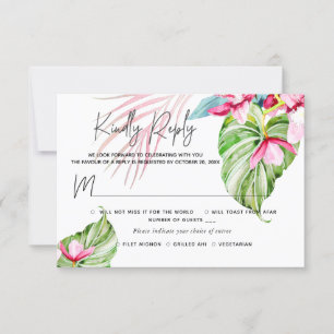 PixDezines Orchid Isle UAWG w Meal Pink RSVP Karte