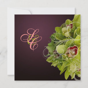 PixDezines Orchid + Ornamental Geblüht Einladung