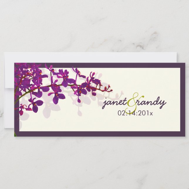 PixDezines orchids/renanthera Einladung (Vorderseite)