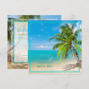 PixDezines Paradies/Tropischer Strand/Palmen Einladung