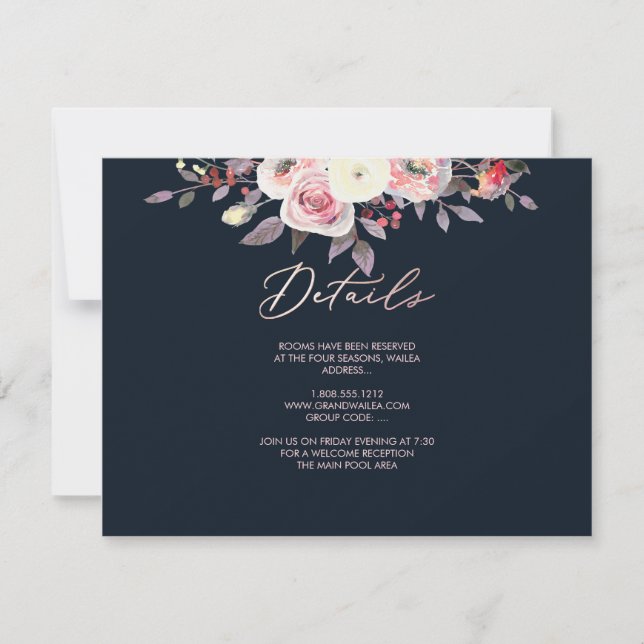 PixDezines PASTEL ROSE DETAILS KARTEN (Vorderseite)