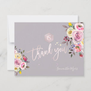 PixDezines Pastel Rose Mitzvah Danke ✡ RSVP Karte