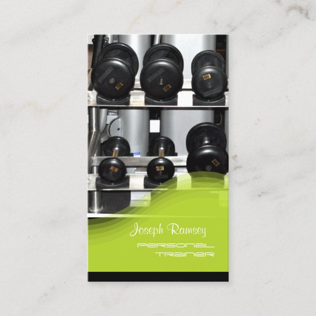 PixDezines Personal Trainer/Trainer/Fitnessraum Visitenkarte (Vorderseite)