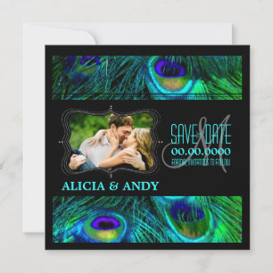 PixDezines Pfau / DIY-Events + Hintergrund Save The Date